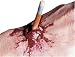 EZFX Bloody Get The Lead Out Pencil Wound Makeup and Prosthetic Costume Kit