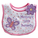 Luvable Friends Applique Side Closure Bib, Pink