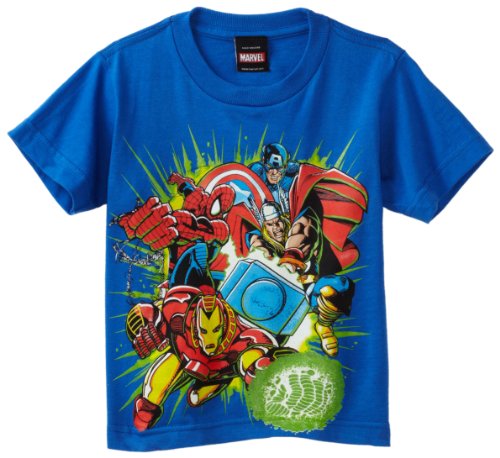  Marvel Boys 2-7 Team Green T-Shirt