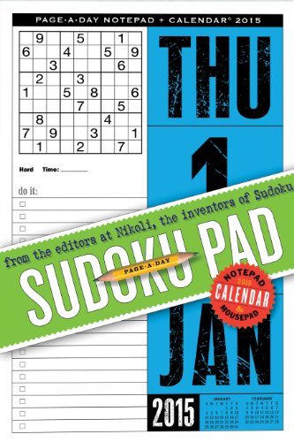 Sudoku Page-a-Day Notepad and 2015 Calendar