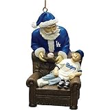 Los Angeles Dodgers MLB Santa's Gift Tree Ornament
