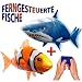 MEGA-SET bestehend aus 2x riesengroße Fische RC R/C ferngesteuerter fliegender Fische - CLOWNFISH Nemo + Shark Hai - Ferngesteuerter Riesenfische! Mit Helium gefüllt schwebt er in der Luft!!!!!