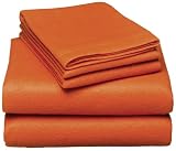  : Pike Street Fleece Queen Sheet Set, Orange