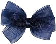 Posies Accessories Bitty Navy Sheer Hair Bow