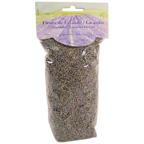 Lavender Super Blue in Cello Bag, All Natural Provence Imported Lavandin, 3.5 Oz