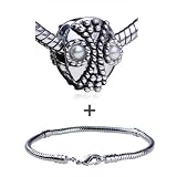 Delicate Spiderman Pattern European Charm Bead Bracelet