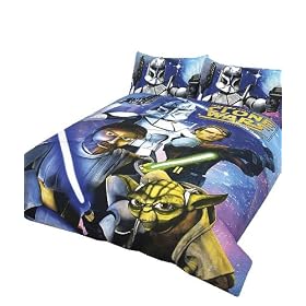 Character World Clone Wars Star Double Panel Duvet Set