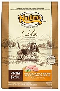 The Nutro Company Adult Lite Dog Food with Chicken, Whole Brown Rice and Oatmeal Formula, 30-Pound