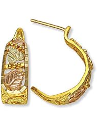 Landstroms Black Hills Gold Earrings, for pierced ears - B1207P