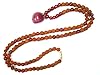 Inspiring Love and Devotion- Prayer Mala Beads Pink Jade Rudraksha Japa Mala Meditation Gift