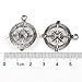 20x Charms Round Compass Antique Silver Alloy Handmade Findings Fit Crafts