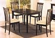 New Cuppuccino Finish Solid Wood Dinette Set (Dining-table+4 Chairs)