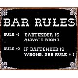 Bar Rules , 15x12 by AllPosters.com