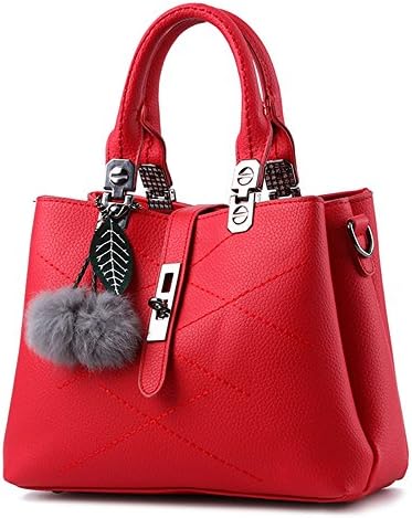 BAOFASHION Women's Retro Pu Leather Handbag Lady's Line Tote Bags