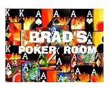 BRAD'S POKER ROOM SIGN POKER ABSTRACT ART ARTS PAINTING DECOR WPT WSOP POPULAR CASINO LAS VEGAS