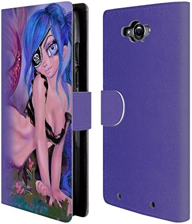 Official Natasha Wescoat Blue Haired Pirate Mermaids Leather Book Wallet Case Cover For Motorola DROID Turbo