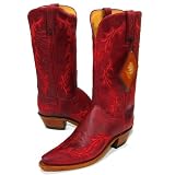 Lucchese 'N8203' Mad Dog Goat Cowboy Boots Womens 8 - Red by Lucchese