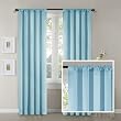 Home Essence Campbell Color Me Mine Solid Foamback Curtain - Aqua - 84 Panel