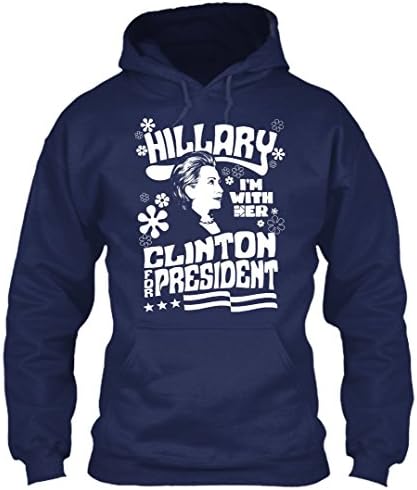 Hillary Clinton for President 2016 T shirt-I'm with Her Hillary Hoodie (XL,Navy)