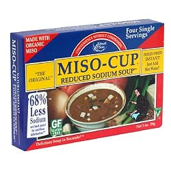 Miso-Cup Reduced Sodium Soup, Single-Serve Envelopes in 4-Count Boxes (Pack of 12)