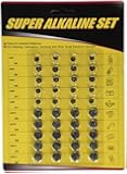 Super Alkaline Button Cell Batteries Assorted 40pc