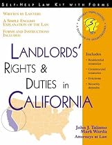 Landlords' Rights & Duties in California: With Form (Self-Help Law Kit with Forms)