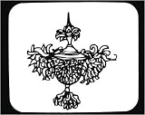 Mouse Pad with black and white , France, Europe, ornamental, decorative, art, design, vessel