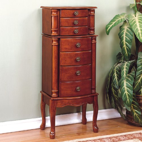 Powell Cherry Jewelry Armoire On Sale