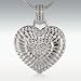 Center of My Heart Sterling Silver Cremation Jewelry