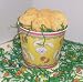 Gourmet Food : Scott's Cakes 2 lb. Almond Macaroon Cookies in a Yellow Bunny Pail