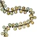 Jablonex Czech Glass Teardrop Beads 6x4mm 'Transparent Green' (50)