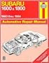 Subaru 1600 & 1800  '80'94 (Haynes Repair Manual)
