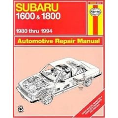 Haynes Subaru 1600 and 1800 (1980-1994) Shop Manual