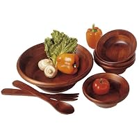 Lipper Cherry Collection 7-Piece Salad Set With 12-Inch Servers
