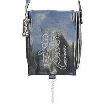 Black Pu w/Chinese "DRAGON" Messenger Bag