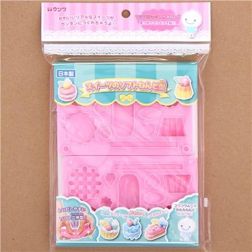 pink 3D molds for clay sweets macaroons