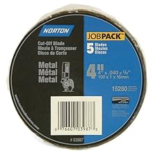 Norton 3987 4-Inch x .040 x 5/8-Inch Cut Off Wheel (Pack of 5)