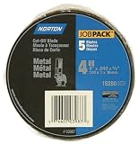 Norton 3987 4-Inch x .040 x 5/8-Inch Cut Off Wheel - 5 Pack