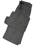 Famous Brand - Mens Plaid Flannel Lounge Pant, Grey, Black Famous Brand - Mens Plaid Flannel Lounge Pant, Grey, Black