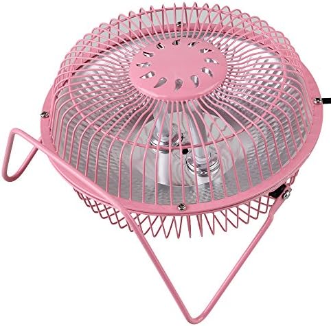 6 Inch Mini Desktop Winter Halogen Tube Electric Heater Warmer Fan (Pink)