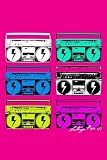 Boom Box HIGH QUALITY CANVAS Print With Light Added BRUSHSTROKES Latanya 24x36