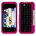 GTMax Durable Hot Pink Rubber Hard Snap On Crystal Cover Case for AT&T Motorola BACKFLIP Android GSM Cell Phone