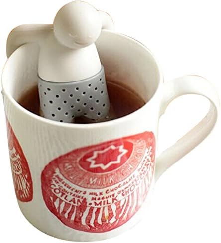 Soft LifeTM 4 Tea Strainers. Tea Filter for Loose Leaf Tea (Grey, Blue, Green and Purple). The Tea Couple Are Having a Tea Party