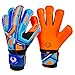 Renegade GK Fury Siege Size 10 Soccer Keeper Gloves with Finger Savers (Black, Orange, Blue)