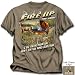 Buckwear (Prairie Dust Color) Fire Up the Grill Short Sleeve Tshirt