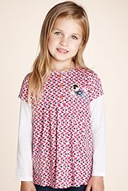 Pure Cotton Mock Sleeve Bird Tunic