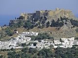 The Acropolis, Lindos, Rhodes, Dodecanese Islands, Greece Europe Art Photographic Poster Print by Fraser Hall, 12x9