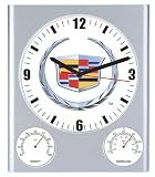 Weather Station Wall Clock w/ Logo - Ford White