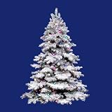 12' Pre-Lit Flocked Alaskan Artificial Christmas Tree - G50 & Multi Lights