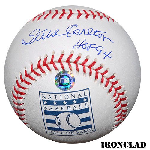 Ironclad Philadelphia Phillies Steve Carlton Signed Hof Baseball W/ Hof 94 Inscription